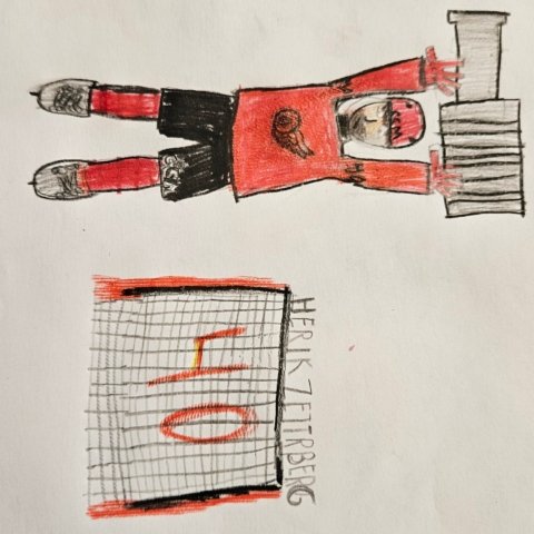 Henrik Zetterberg, Mia McKeon, Plymouth MI, Age 8