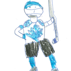 Image caption: Auston Matthews; Hometown: Jenison, MI; Age: 7; Illustrator: Autumn VanSchepen