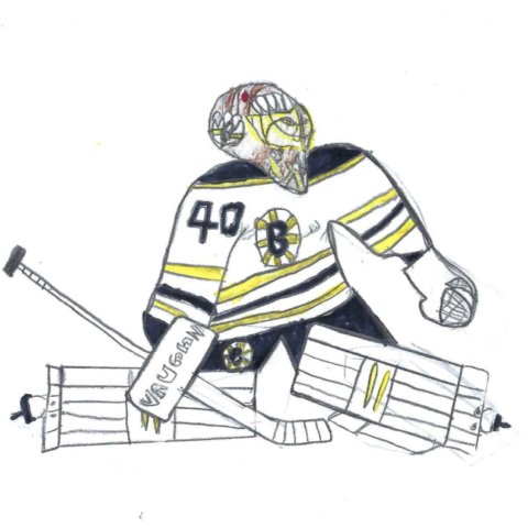 Tuukka Rask by Greyson Reitchel, Bangor ME 8 years old