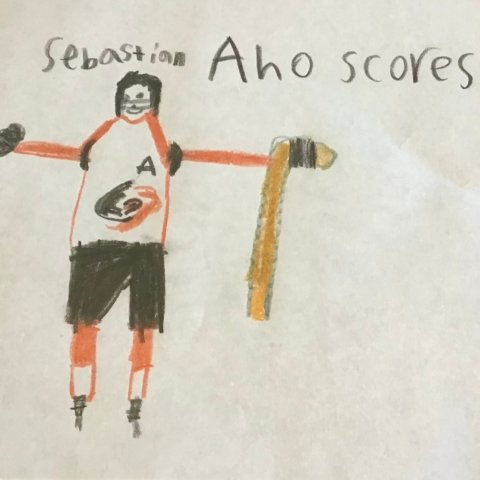 Sebastian Aho Scores! Oliver Sowinski-Souer, age 8