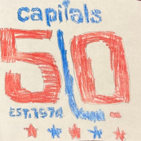 Happy 50th Anniversary Capitals! Noah H., Hanover, MD, age 9