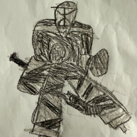 Goalie in Warrior Gear, Owen Leven, age 7, Redondo Beach, CA