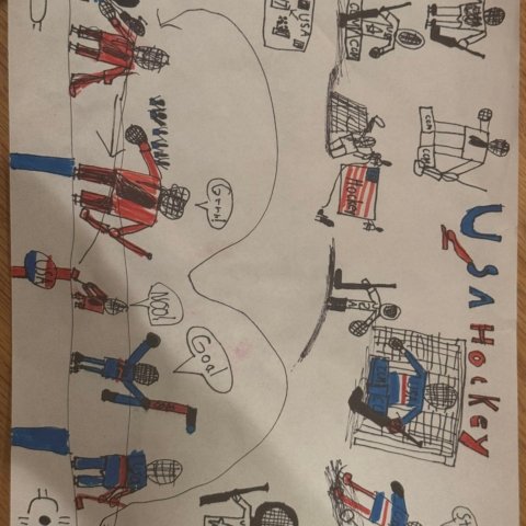 USA Hockey Game, Nathan Carbray, Avon CT,Age 6