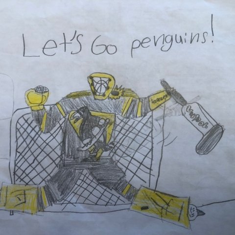 Let’s Go Penguins! Grant Sylvester, 9, Endwell, NY