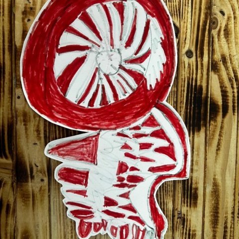 Red Wings logo by Keegan, Age 6 Kalamazoo MI