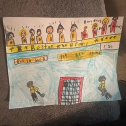 Let’s get loud bruins. Haverhill ma. Age 6. Cole