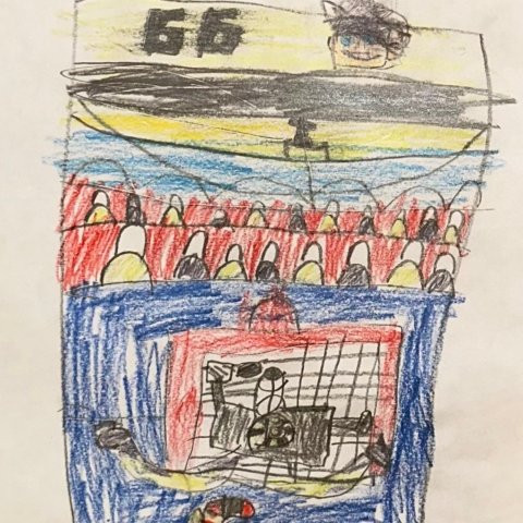 Mario Lemieux by Tyler Capeless from Shelburne, Vermont, Age 6