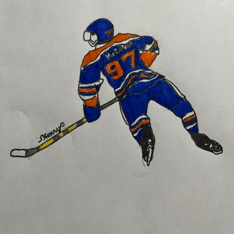 Connor McDavid, by Henry Moreira, Meridian, ID, age 9