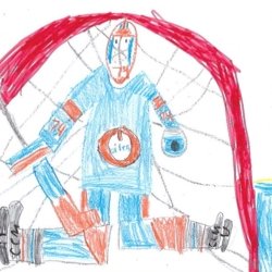 Oilers Glove Save Michael Mecca, Pinebrook NJ AGE 8