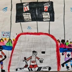 Let’s go Red Wings! St. Clair Shores, MI, age 8