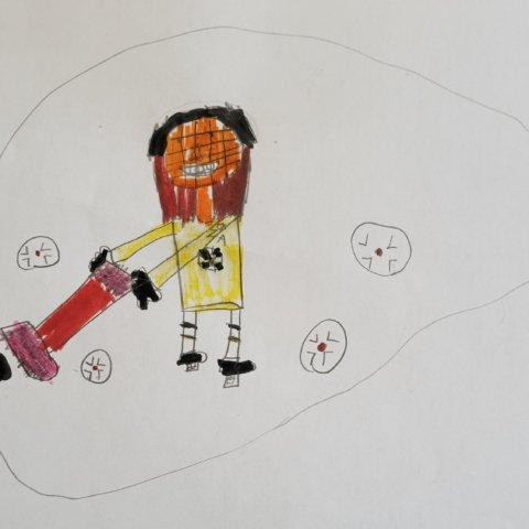 Bruins Hockey Player, Elizabeth Thomas, Age 6, Tewksbury, MA