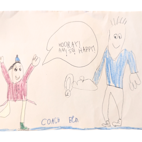 Getting A Medal! Madison R. Age 5 Menomonie Wi