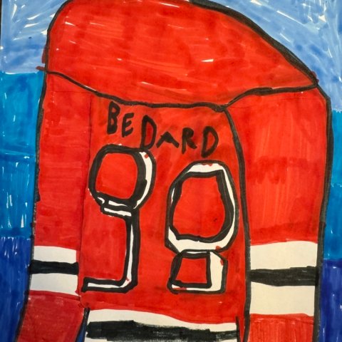 Bedard’s Game Jersey, Elmhurst IL, 7 years old