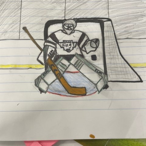 La kings goalie ,California, 12