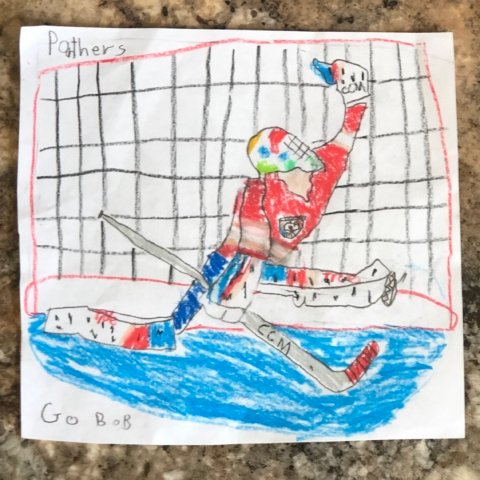 Bobrovsky Makes The Save, Cole S. Age: 10, CT