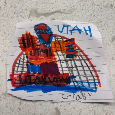 Utah goalie, Grady Perkins, Eastvale ca, age 6