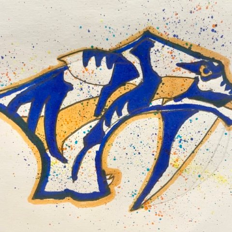 Nashville Preds by Kora Farquhar • Age: 9 • Kohler, WI