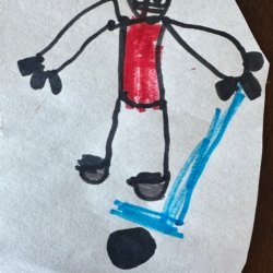 Slap shot! Harry Olean, Age 6, Baltimore, MD