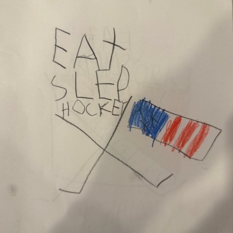 Eat, Sleep, HOCKEY by George Kelly, Age 5, Darien, CT