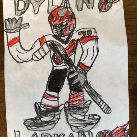 Dylan Larkin by Sayer Levinthal, Bloomfield Hills, MI, 7 yrs