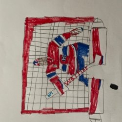 Montreal Canadiens Goalie by Oliver, Prague, 10 years old