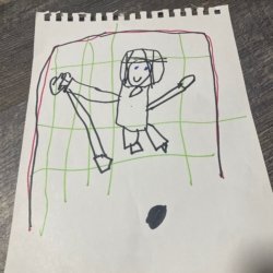 Reagan, My brother playing goalie, Framingham MA, Age 5