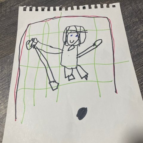 Reagan, My brother playing goalie, Framingham MA, Age 5