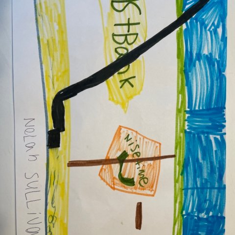 The boards at Ball Arena. Nolan, Arvada CO, age 7