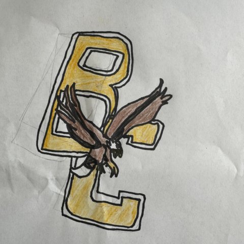 Boston College logo, San Diego CA, age 11