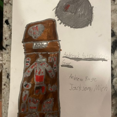 Andrew’s future gear. Jackson, MI 9