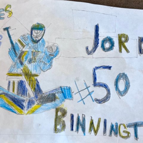 “Jordan Binnington” by Sky Fialk (8 years old), Cotati, CA