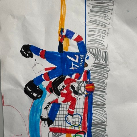 Caption: T.J.Oshie; hometown: Arlington, MA, name: Victor Li, 6years old