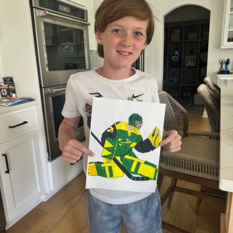 It is Marc-André Fleury with a new jersey | Oliver | 9 years old | Prior Lake, MN