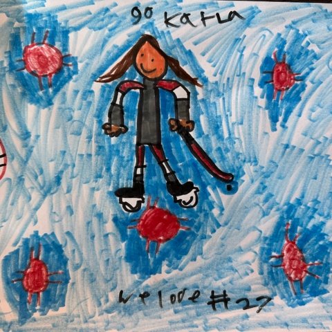 “Go Kayla! We love #27” By Makayla Loger, Mazomanie WI 10yrs old