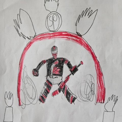 South Pittsburgh Goalie, Reid Kinney Age 9