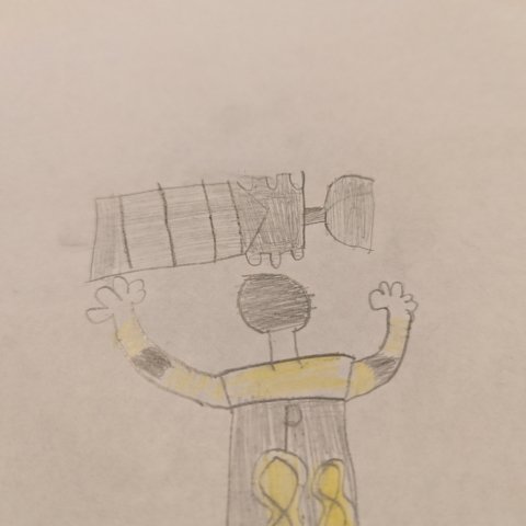 Pasta Raises the Cup! Age: 6 Austin Eldridge Millbury MA