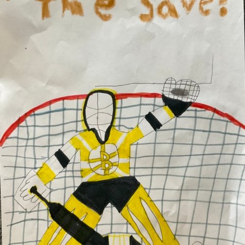 Swayman for the save! Braxton Smith-Windsor, Colorado age:9