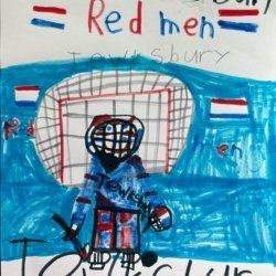 Let’s go Redmen! Elizabeth Thomas, age 6, Tewksbury MA
