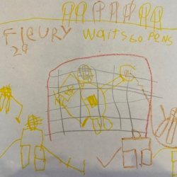 Let’s Go Pens Theo Fludzinski age 6 Pittsburgh, PA