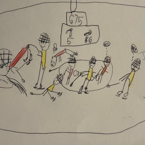 Caps game, Aidan D., Germantown, MD, Age 6