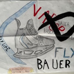 Bauer Vapor Skate Drawing by Owen