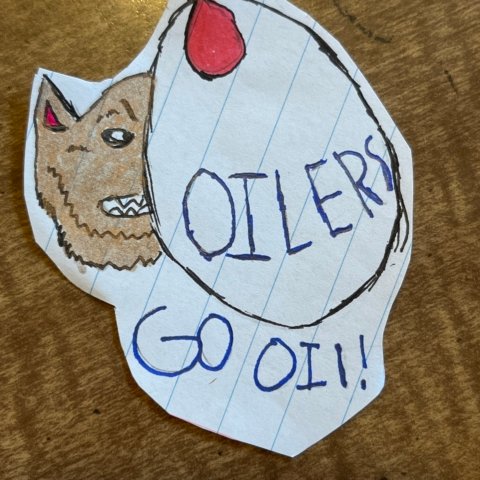 Go Oilers! Christopher Sutherland, Fort Wayne, IN, 8