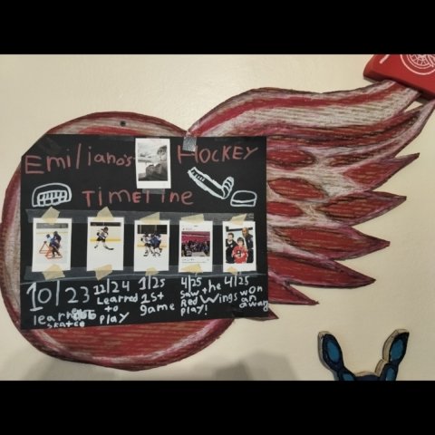 Red Wings, Emiliano Zapata Embarcadero 7 years old from Ferndale Michigan
