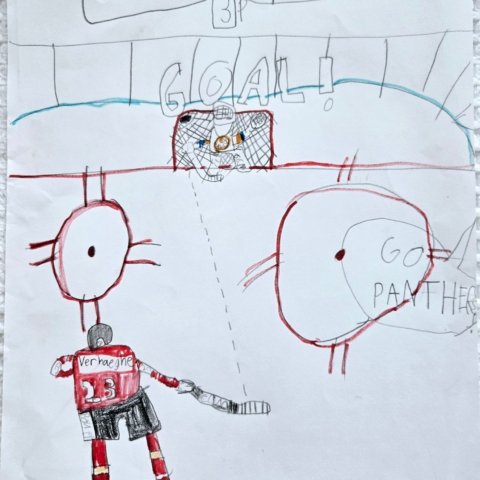 Carter Verhaeghe scores!, Howie Muller, Jacksonville, FL, 8 years old
