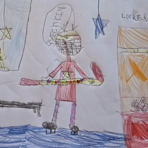 Ovechkin in Locker Room, town: Denville, NJ, name: Elia Zhipa, age: 6