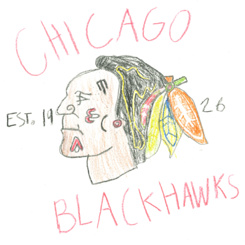Chicago Blackhawks, Louisville, KY, by Harvey Wathen age 8