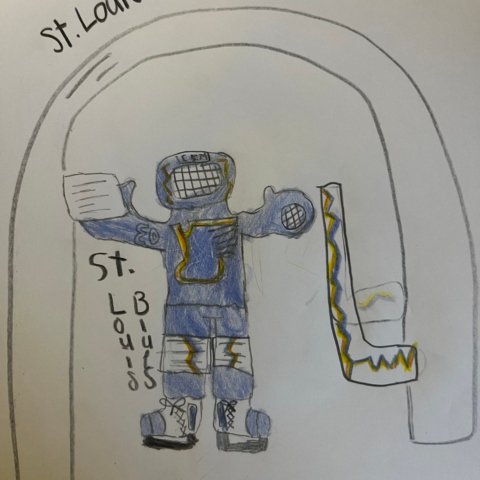 Go Blues! Oakley, Columbus GA, age 8