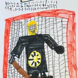Bruins Goalie in Net, Miles Francsis, Age: 7, Eden Prairie, MN