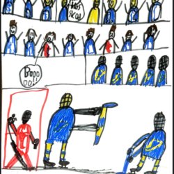 Blues scoring on the Calgary Flames, St. Louis, Draper Stastny age 8