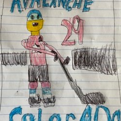 Nathan McKinnon player card. Arvada CO. Age.7